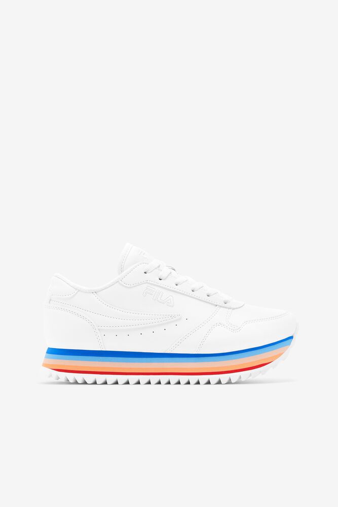 Fila Sneakers Orbit Stripe Womens White - India NPU-136548